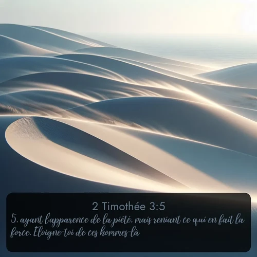 Segond 2 Timothée  ; image nature: image avec le verset biblique :ayant l&#039;apparence de la piété, mais reniant ce qui en fait la force. Eloigne-toi de ces hommes-là. ;  ; 3:5