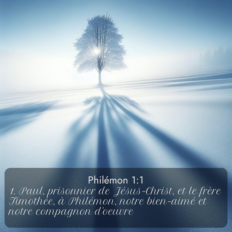 Segond Philémon 1:1