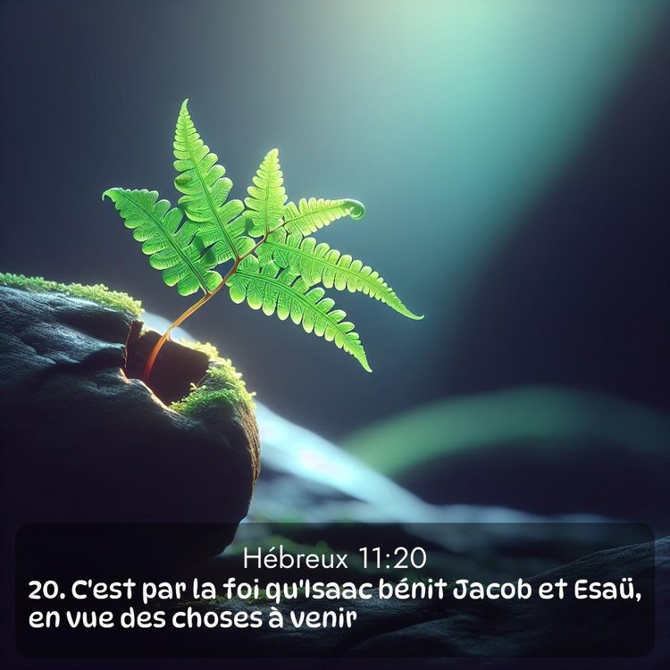 Segond Hébreux 11:20