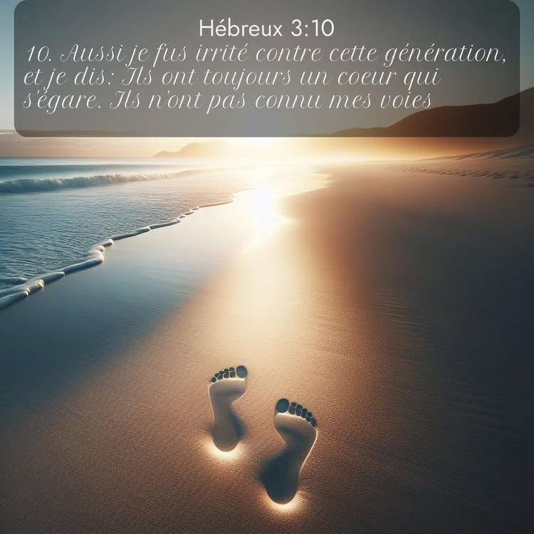 Segond Hébreux 3:10