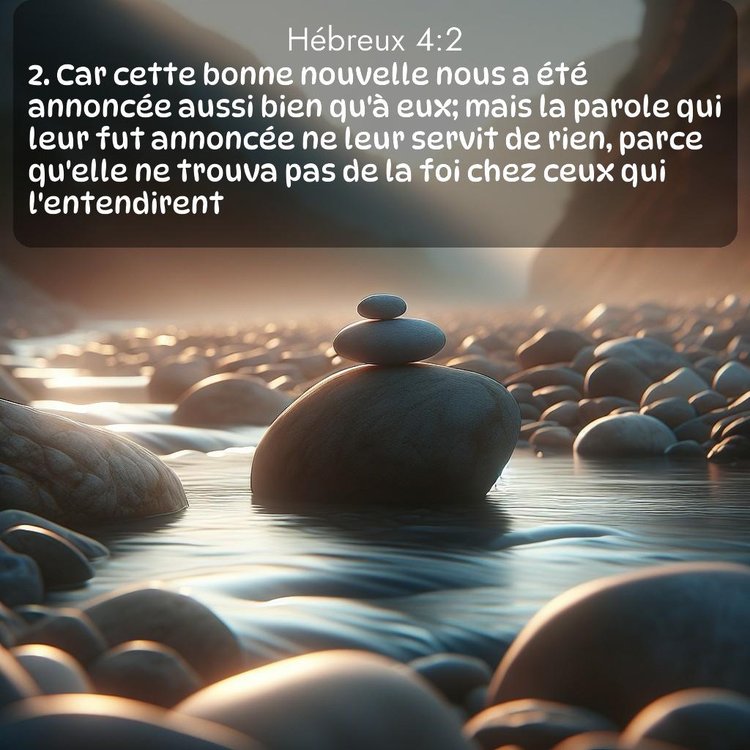 Segond Hébreux 4:2