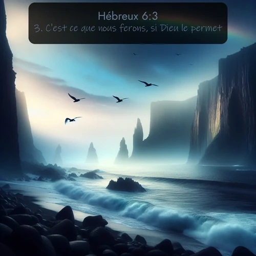Segond Hébreux  ; image nature: image avec le verset biblique :C&#039;est ce que nous ferons, si Dieu le permet. ;  ; 6:3