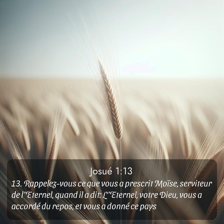 Segond Josué 1:13