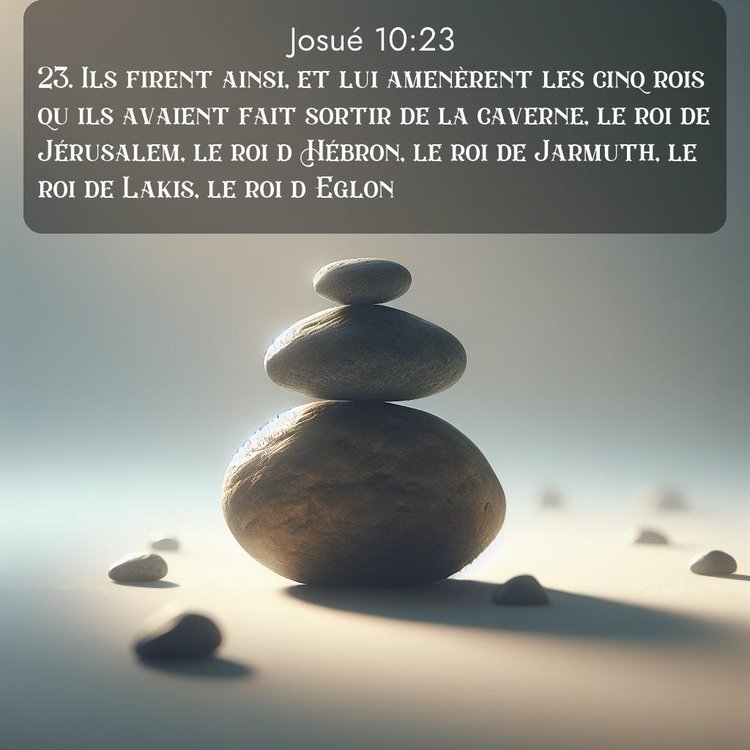 Segond Josué 10:23