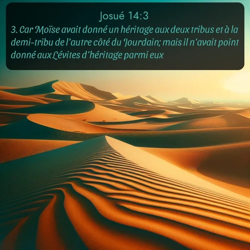 Segond 6 14:3