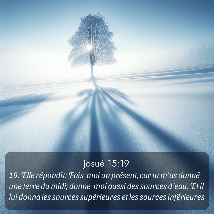 Segond Josué 15:19