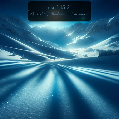 Segond Josué  ; image nature: image avec le verset biblique :Tsiklag, Madmanna, Sansanna, ;  ; 15:31
