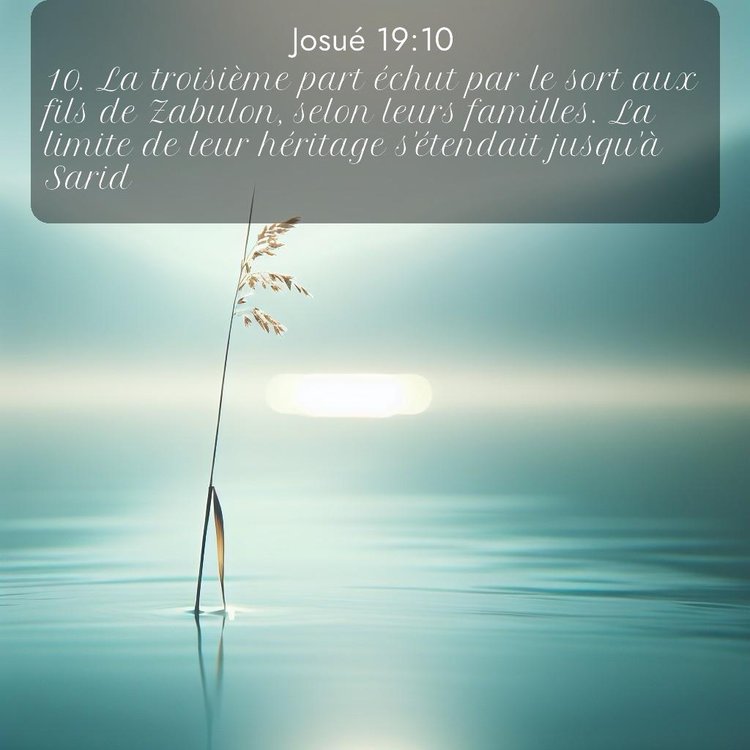 Segond Josué 19:10