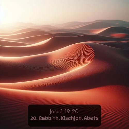 Segond Josué  ; image nature: image avec le verset biblique :Rabbith, Kischjon, Abets, ;  ; 19:20