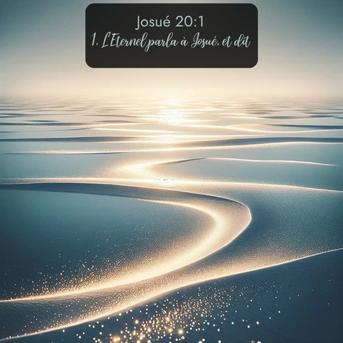 Segond Josué  ; image nature: image avec le verset biblique :L&#039;Eternel parla à Josué, et dit: ;  ; 20:1