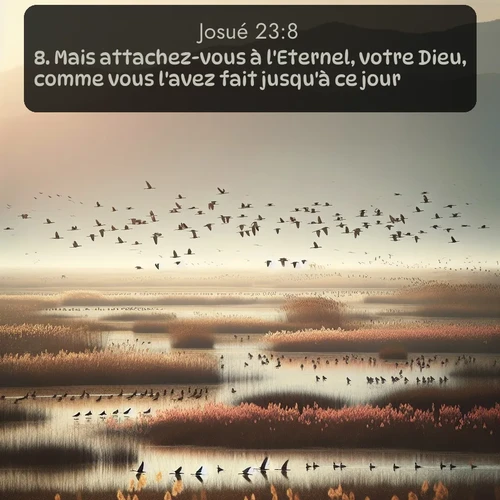 Segond Josué  ; image nature: image avec le verset biblique :Mais attachez-vous à l&#039;Eternel, votre Dieu, comme vous l&#039;avez fait jusqu&#039;à ce jour. ;  ; 23:8