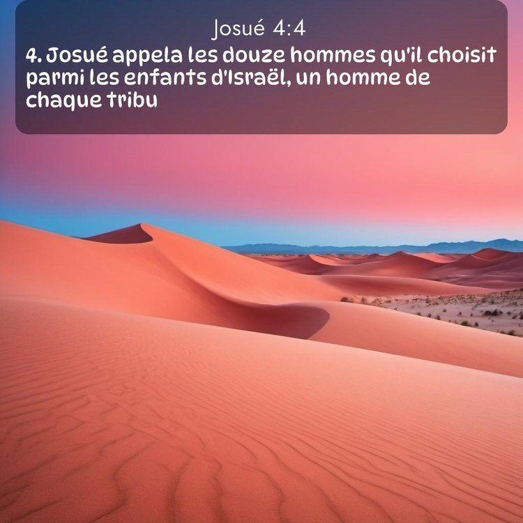 Segond Josué 4:4