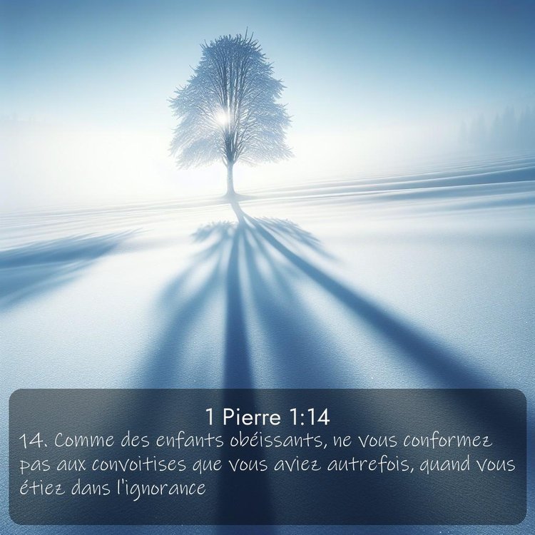 Segond 1 Pierre 1:14