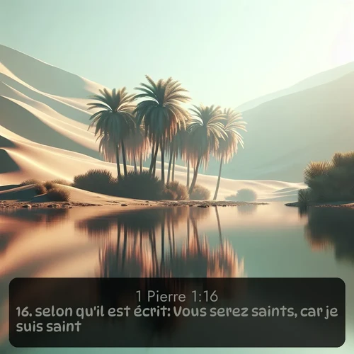 Segond 1 Pierre  ; image nature: image avec le verset biblique :selon qu&#039;il est écrit: Vous serez saints, car je suis saint. ;  ; 1:16