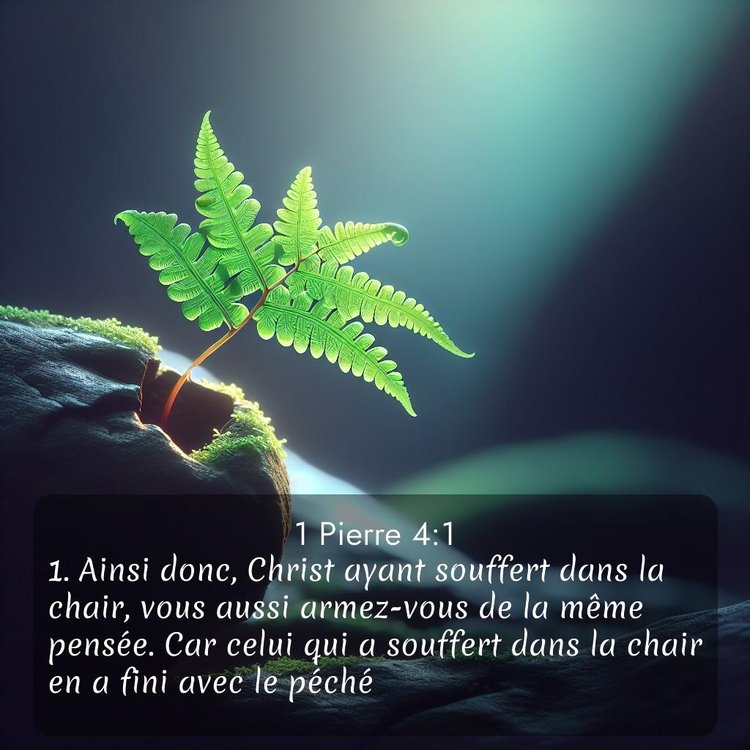 Segond 1 Pierre 4:1