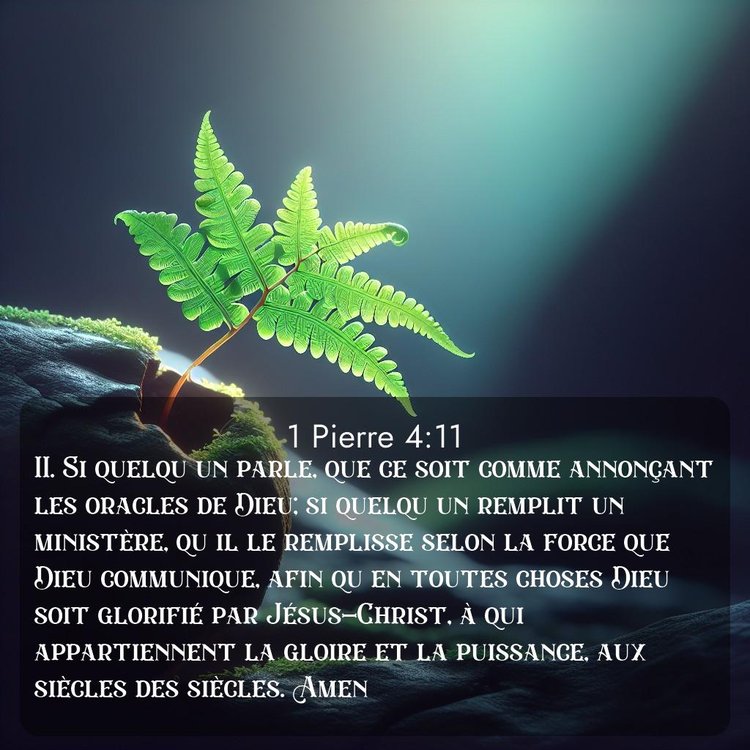 Segond 1 Pierre 4:11