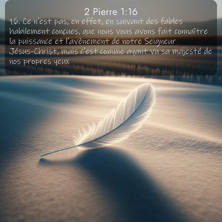 Segond 2 Pierre 1:16