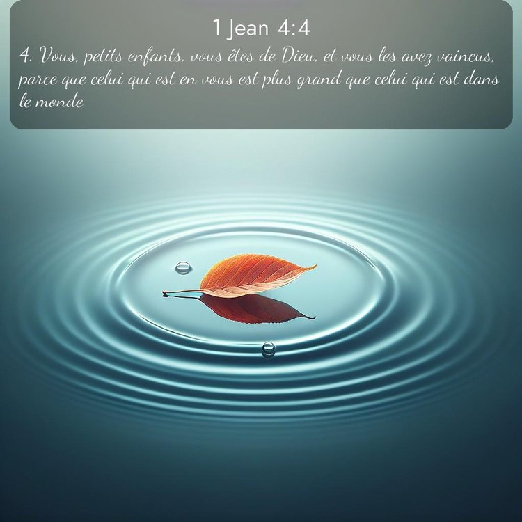 Segond 1 Jean 4:4