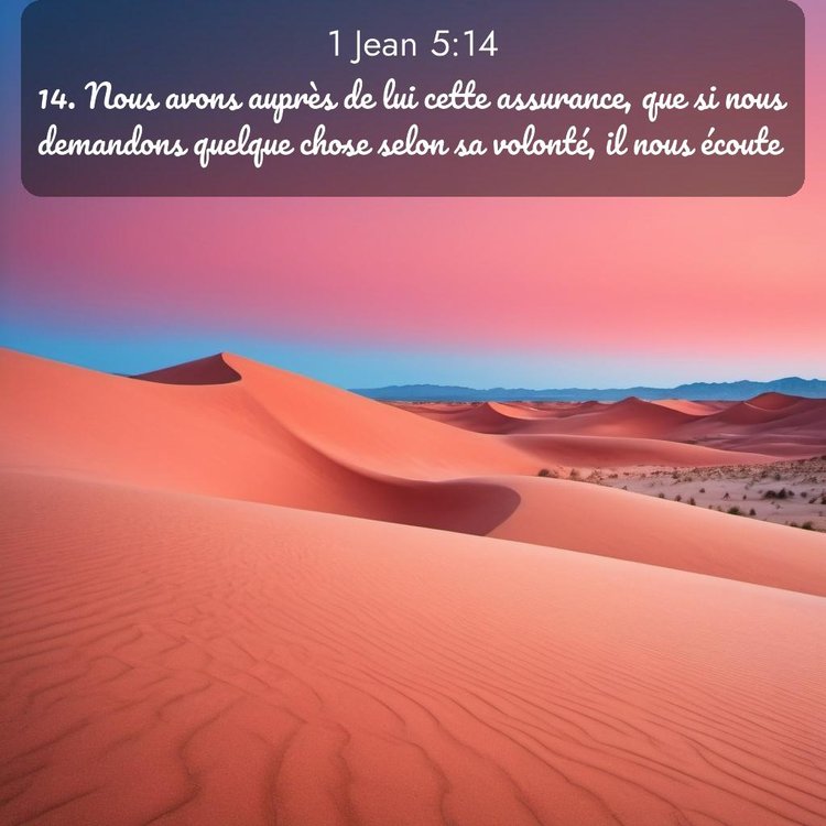 Segond 1 Jean 5:14