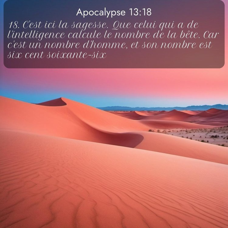 Segond Apocalypse 13:18