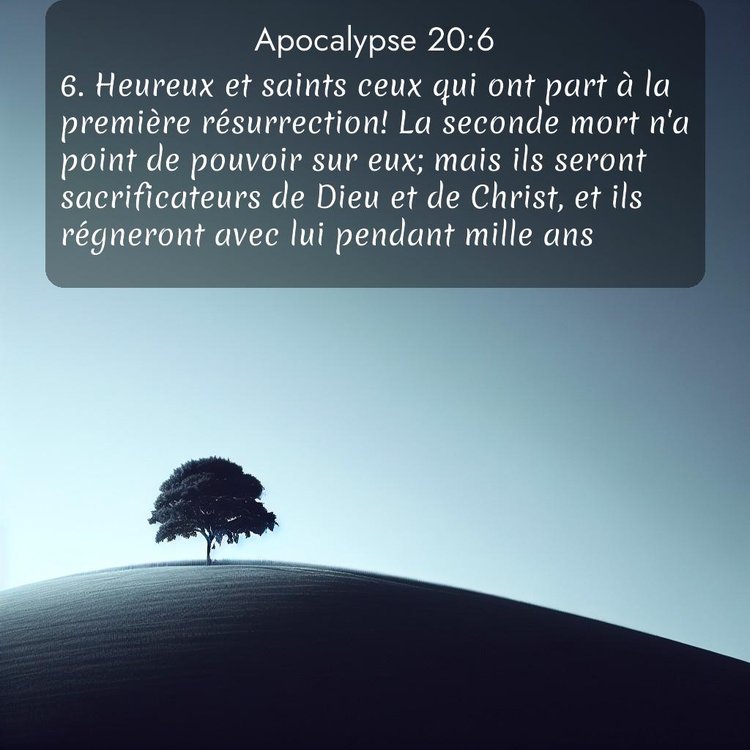 Segond Apocalypse 20:6