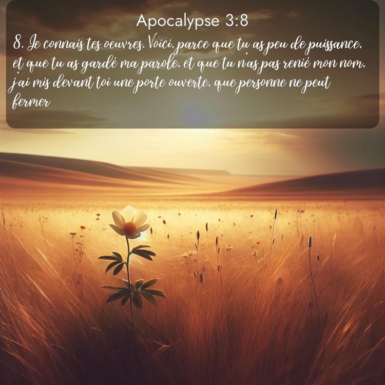 image nature avec verset biblique de la Bible