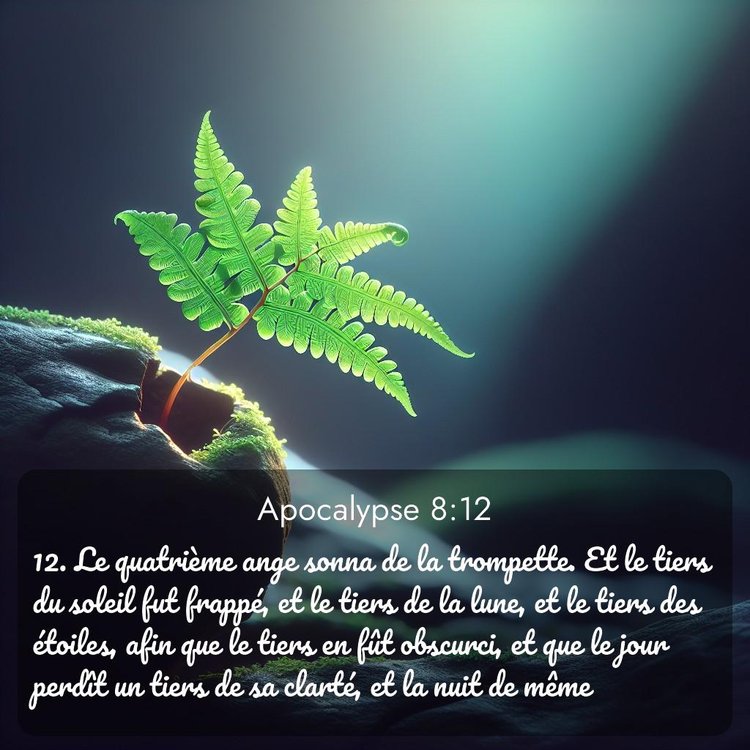 image nature avec verset biblique de la Bible