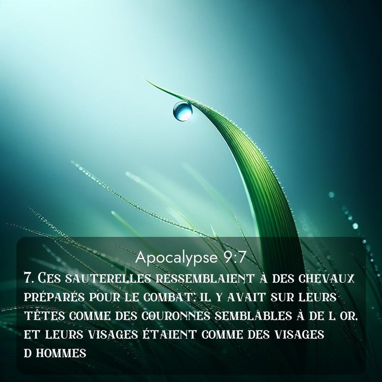 Segond Apocalypse 9:7