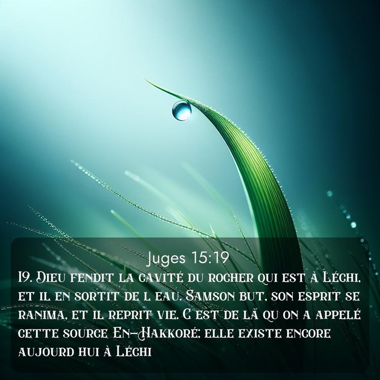 Segond Juges 15:19