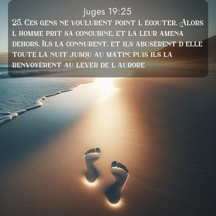 Segond Juges 19:25