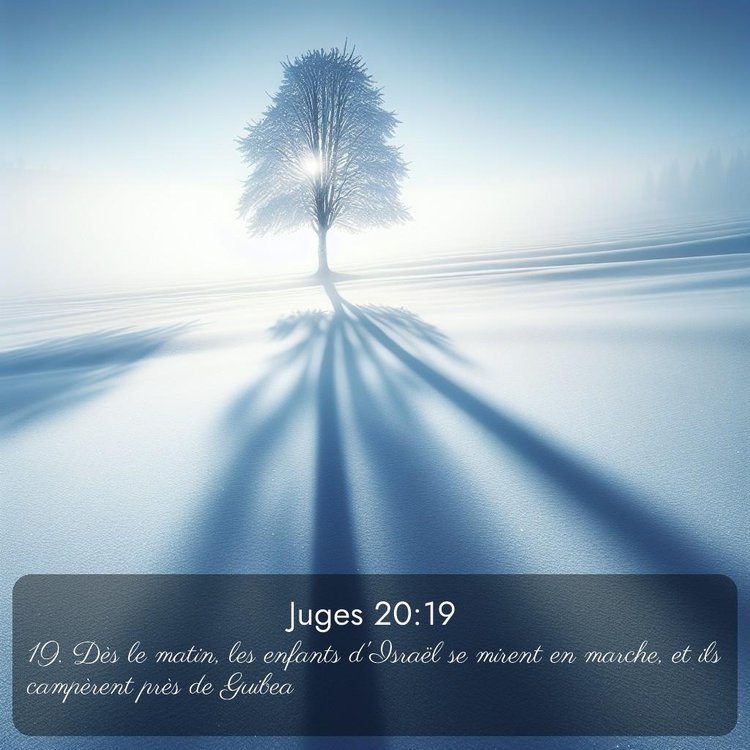 Segond Juges 20:19