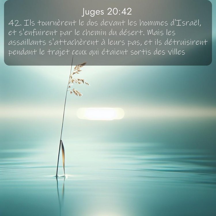 Segond Juges 20:42