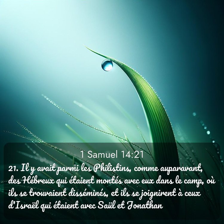 Segond 1 Samuel 14:21