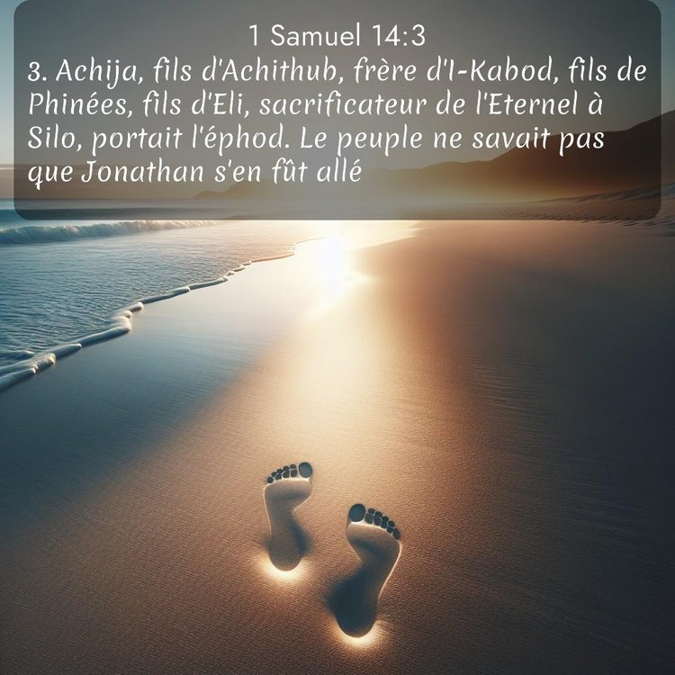 Segond 1 Samuel 14:3