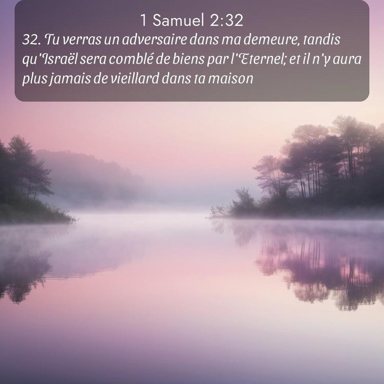 Segond 1 Samuel 2:32