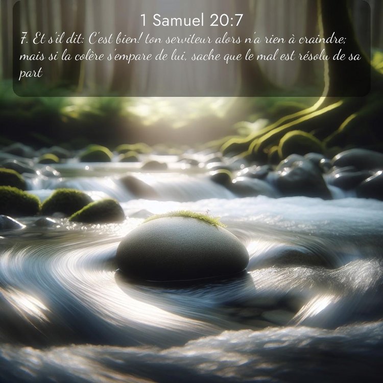 Bible Segond 1 Samuel 20:7