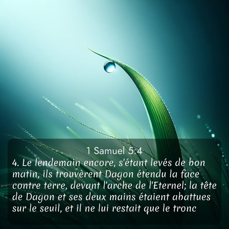 Segond 1 Samuel 5:4