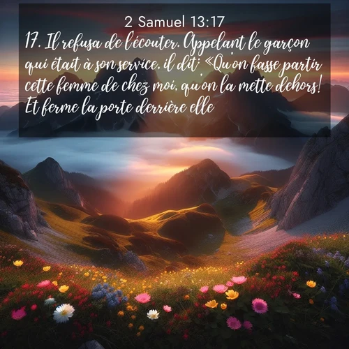 image nature avec verset biblique de la Bible