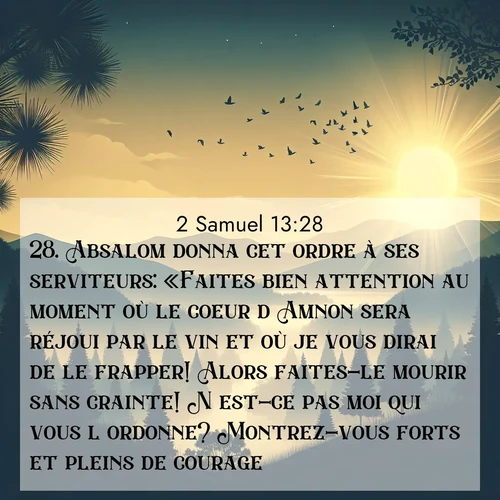 image nature avec verset biblique de la Bible
