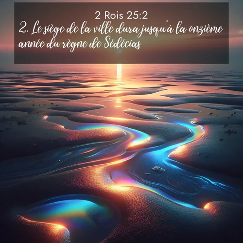 Segond21 2 Rois  ; image nature: image avec le verset biblique :Le siège de la ville dura jusqu&#039;à la onzième année du règne de Sédécias. ;  ; 25:2