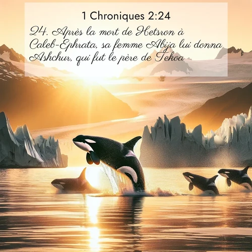 Segond21 1 Chroniques  ; image nature: image avec le verset biblique :Après la mort de Hetsron à Caleb-Ephrata, sa femme Abija lui donna Ashchur, qui fut le père de Tekoa. ;  ; 2:24