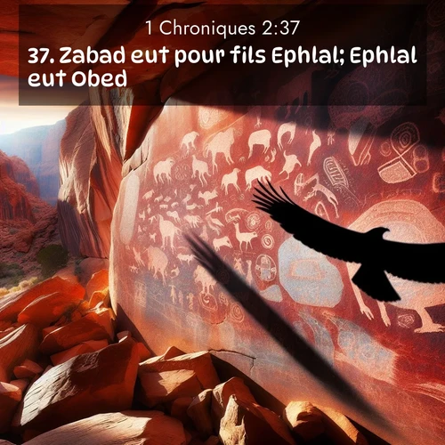 Segond21 1 Chroniques  ; image nature: image avec le verset biblique :Zabad eut pour fils Ephlal; Ephlal eut Obed; ;  ; 2:37