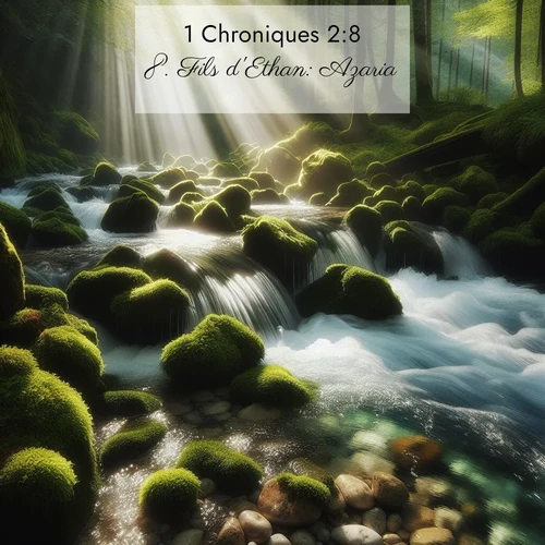 Segond21 1 Chroniques  ; image nature: image avec le verset biblique :Fils d&#039;Ethan: Azaria. ;  ; 2:8
