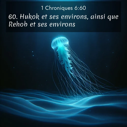 Segond21 1 Chroniques  ; image nature: image avec le verset biblique :Hukok et ses environs, ainsi que Rehob et ses environs; ;  ; 6:60