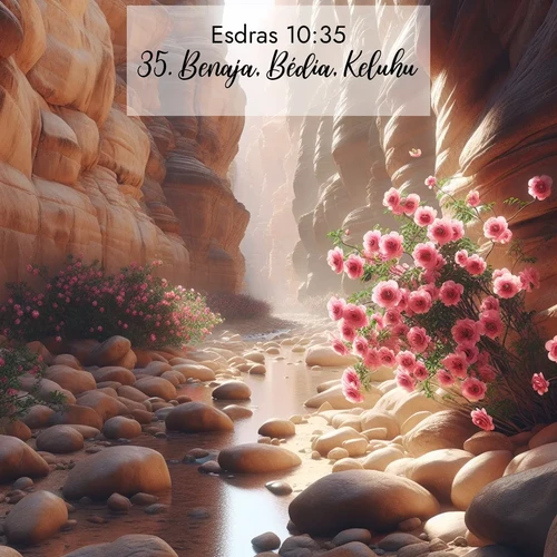 Segond21 Esdras  ; image nature: image avec le verset biblique :Benaja, Bédia, Keluhu, ;  ; 10:35