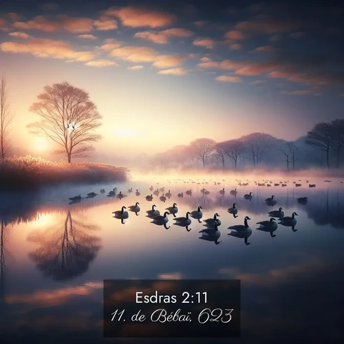 Segond21 Esdras  ; image nature: image avec le verset biblique :de Bébaï, 623; ;  ; 2:11