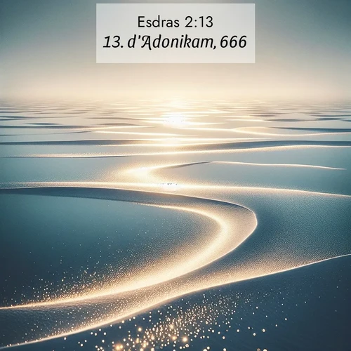 Segond21 Esdras  ; image nature: image avec le verset biblique :d&#039;Adonikam, 666; ;  ; 2:13