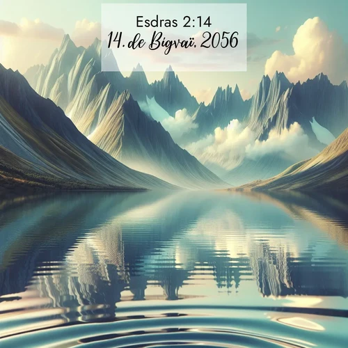 Segond21 Esdras  ; image nature: image avec le verset biblique :de Bigvaï, 2056; ;  ; 2:14