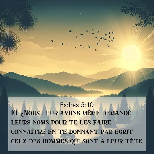 image nature avec verset biblique de la Bible
