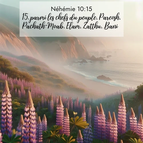 image nature avec verset biblique de la Bible
